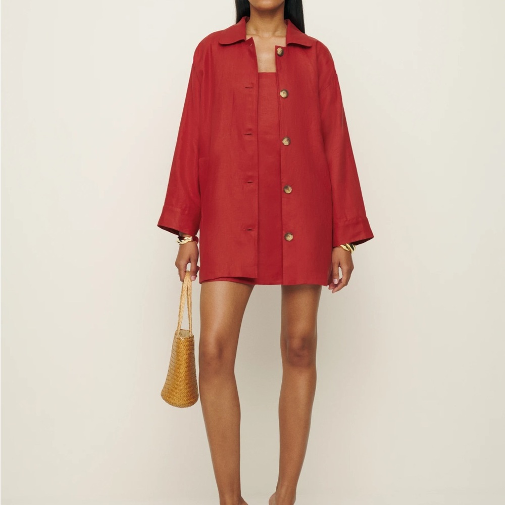 Reformation Red Irene Jacket